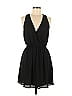 Lush 100% Polyester Solid Black Cocktail Dress Size M - photo 1