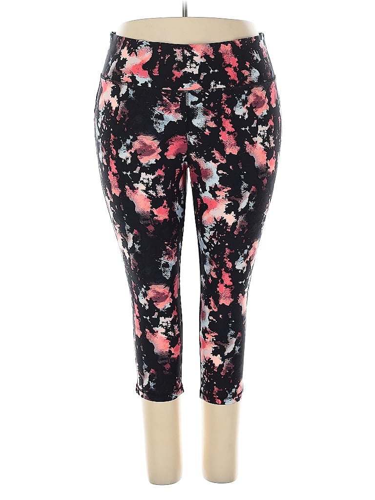 LIVI Floral Black Active Pants Size 22 - photo 1