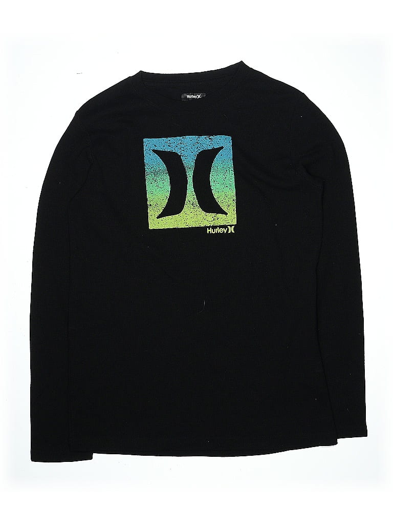 Hurley Black Long Sleeve T-Shirt Size 18 - photo 1