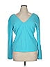 Worth Teal Long Sleeve Top Size XL - photo 1