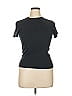 Three Dots Black Short Sleeve Turtleneck Size XL - photo 1