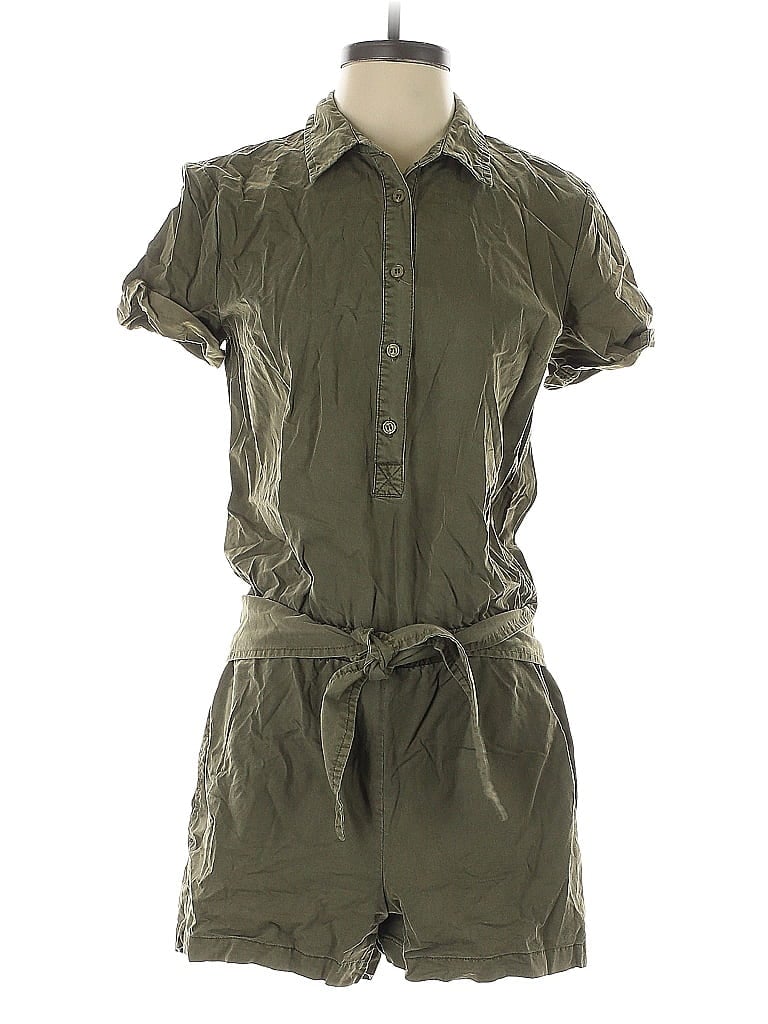 Pre-owned Just Fab Romper In Green