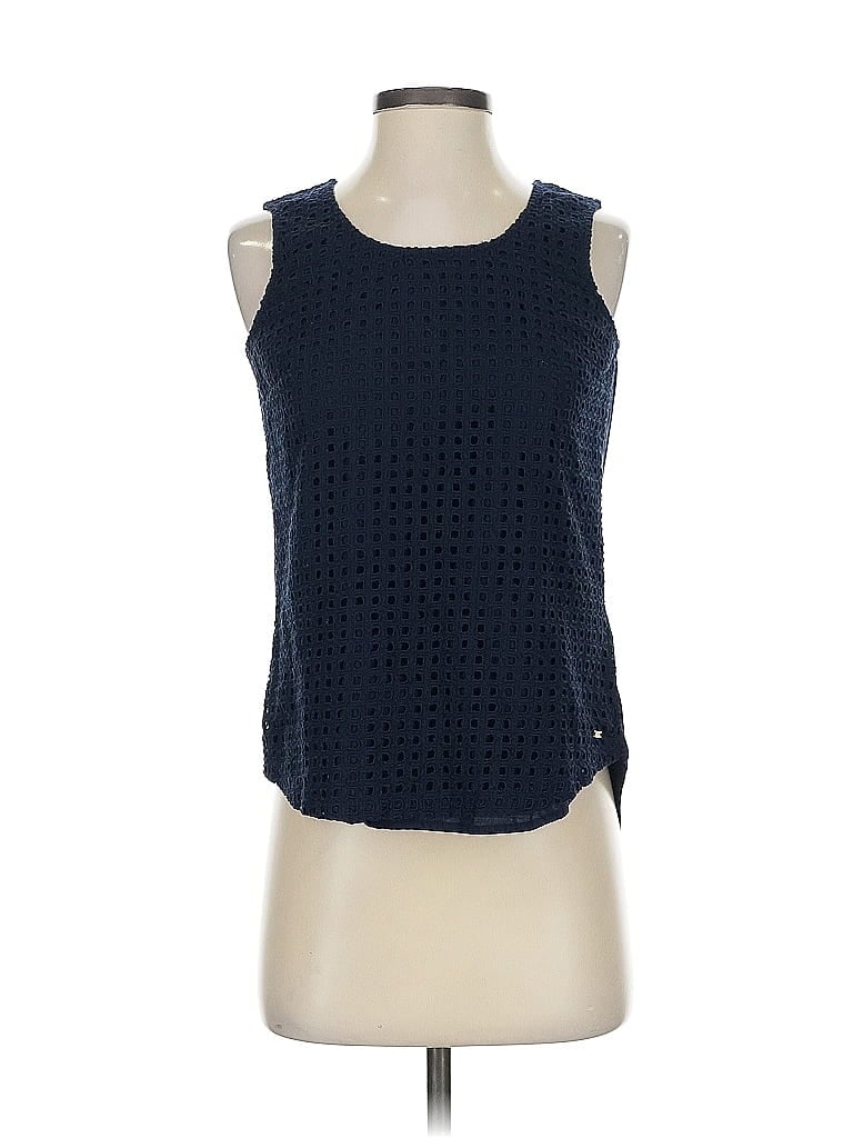 Pre-owned Tommy Hilfiger Sleeveless Blouse In Blue