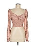 Urban Outfitters 100% Viscose Orange Long Sleeve Blouse Size M - photo 1