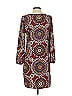 Peach Love Cream California 100% Polyester Paisley Burgundy Casual Dress Size S - photo 2