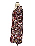 Peach Love Cream California 100% Polyester Paisley Burgundy Casual Dress Size S - photo 5
