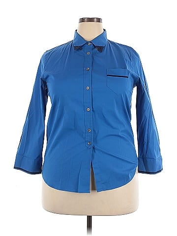 Saks Fifth Avenue 3/4 Sleeve Button-Down Shirt (view 1)