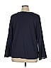 Ann Taylor LOFT Color Block Blue Long Sleeve T-Shirt Size XL - photo 2
