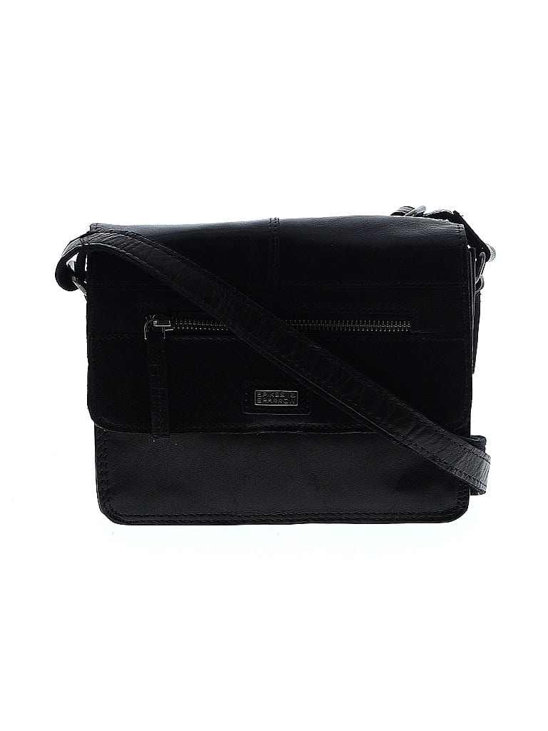 Spikes & Sparrow 100% Leather Black Leather Crossbody Bag One size - photo 1