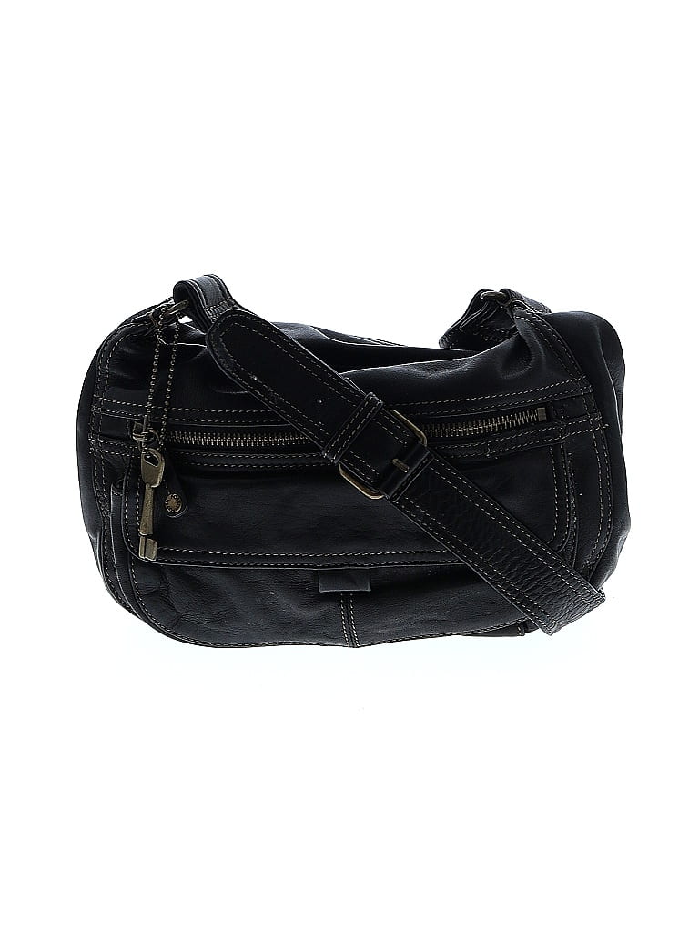 Fossil 100% Leather Black Leather Shoulder Bag One size - photo 1