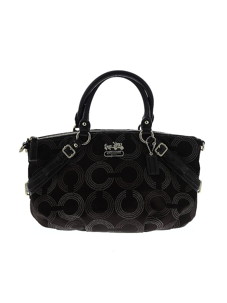 Coach Black Brown Satchel One size - photo 1
