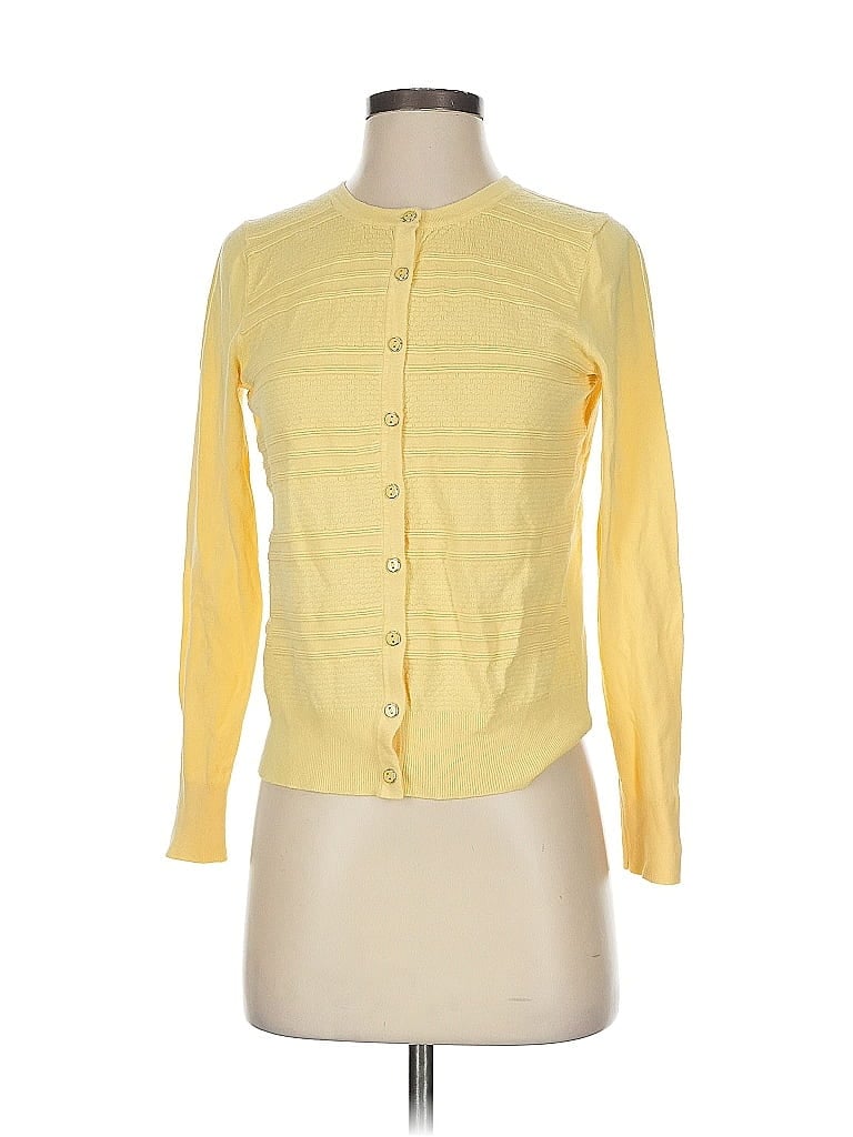 Pre-owned Charter Club Cardigan Sweater In Yellow