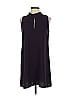 Aqua Solid Purple Casual Dress Size S - photo 1