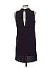 Aqua Solid Purple Casual Dress Size S - photo 2