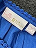 Belle By Kim Gravel Blue 3/4 Sleeve Blouse Size M - photo 3
