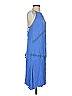 Lush 100% Rayon Blue Cocktail Dress Size XS - photo 4