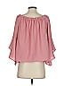 Haute Monde 100% Polyester Pink Long Sleeve Blouse Size M - photo 2