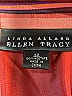 Linda Allard Ellen Tracy 100% Acetate Stripes Orange Long Sleeve Blouse Size 22 - photo 6
