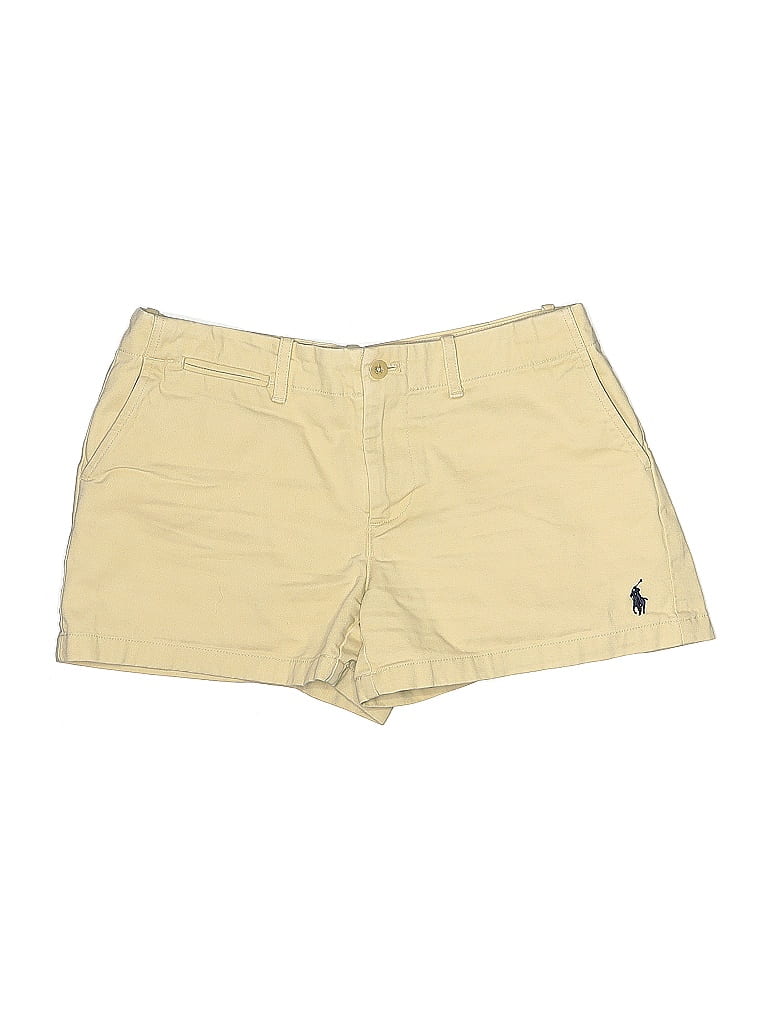 Ralph Lauren Sport 100% Cotton Yellow Tan Khaki Shorts Size 4 - photo 1