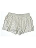 Heartloom 100% Polyester Metallic Silver Shorts Size L - photo 2