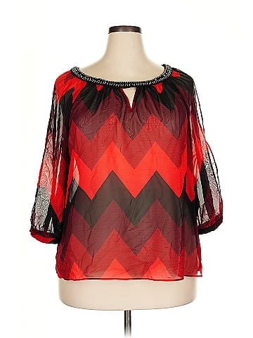 B.wear 3/4 Sleeve Blouse (view 1)