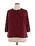 Notations Burgundy 3/4 Sleeve Blouse Size 2X - photo 1
