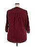 Notations Burgundy 3/4 Sleeve Blouse Size 2X - photo 2