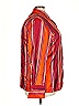 Linda Allard Ellen Tracy 100% Acetate Stripes Orange Long Sleeve Blouse Size 22 - photo 4