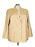 Linda Allard Ellen Tracy 100% Silk Tan Silk Blazer Size 24 - photo 1