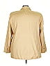 Linda Allard Ellen Tracy 100% Silk Tan Silk Blazer Size 24 - photo 2