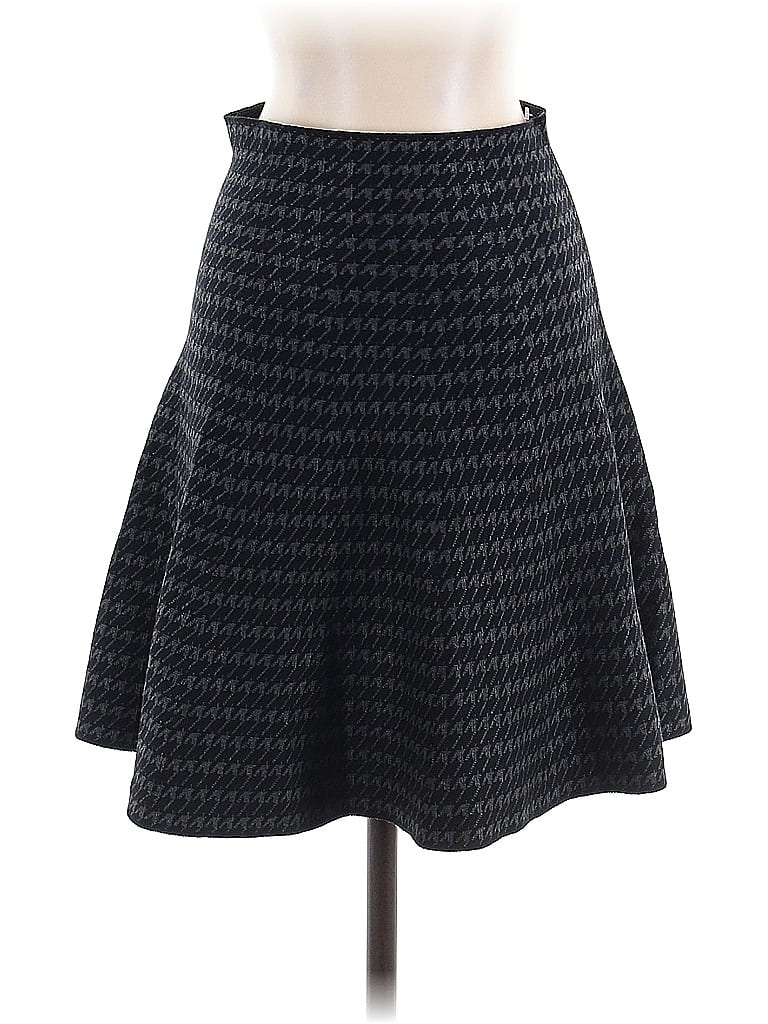 Max Studio Houndstooth Black Casual Skirt Size S - photo 1