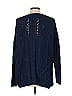 Tommy Bahama Solid Blue Pullover Sweater Size L - photo 2