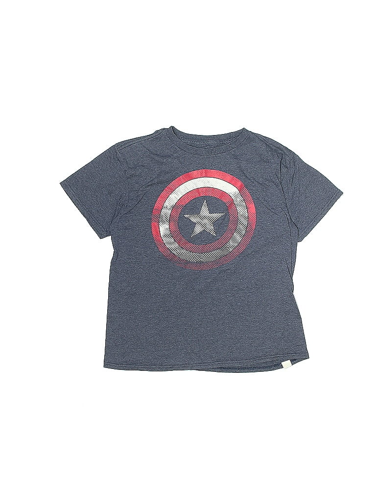 Marvel Gray Blue Short Sleeve T-Shirt Size M (big kids) - photo 1