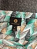 JM Collection 100% Polyester Chevron-herringbone Teal 3/4 Sleeve Blouse Size M - photo 3