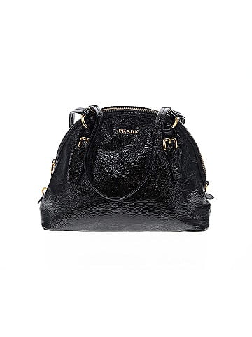 Prada Vernice Naplak Zip Dome Leather Satchel (view 1)