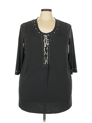 Roaman's 3/4 Sleeve Blouse (view 1)