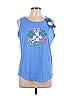 Life Is Good 100% Cotton Blue Sleeveless T-Shirt Size L - photo 1