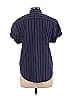 Xirena Stripes Purple Short Sleeve Blouse Size XS - photo 2