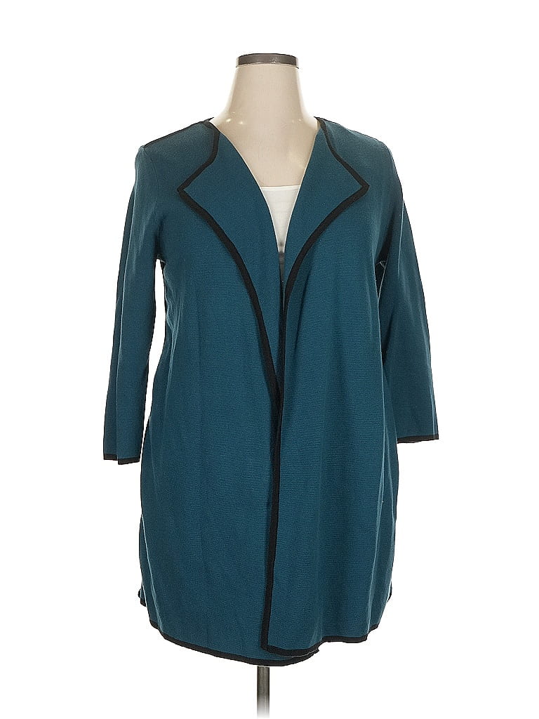 Kasper Teal Cardigan Size XL - photo 1
