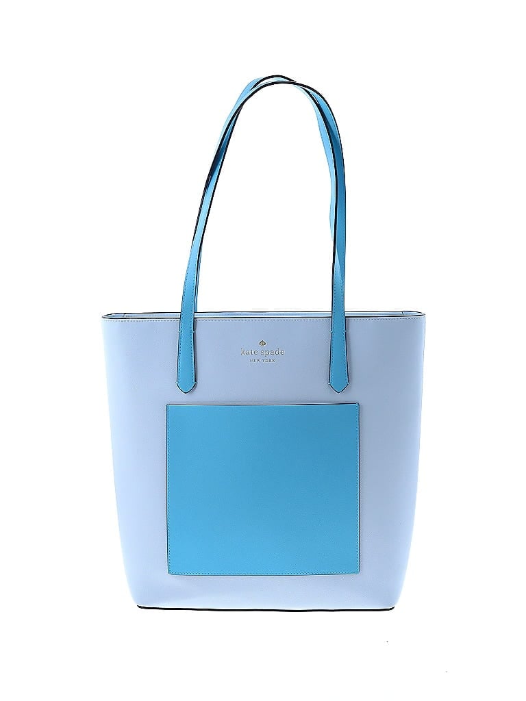 Kate Spade New York 100% Leather Color Block Blue Leather Shoulder Bag One size - photo 1