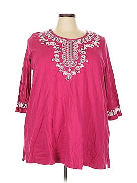 Woman Within 3/4 Sleeve Blouse