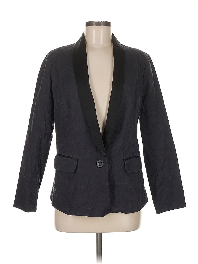 Pre-owned Waverly Grey Blazer Jacket In Blue