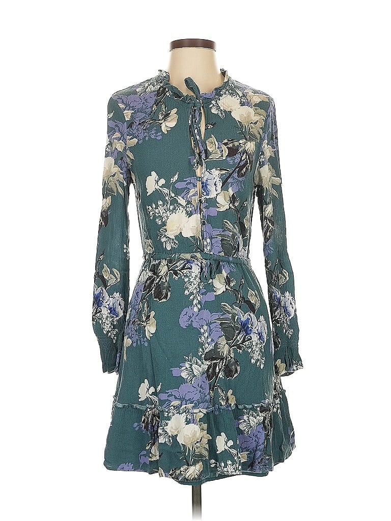 Jack by BB Dakota Floral Green Casual Dress Size XS - photo 1