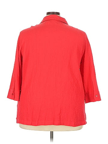 White Stag 3/4 Sleeve Button-Down Shirt (view 2)