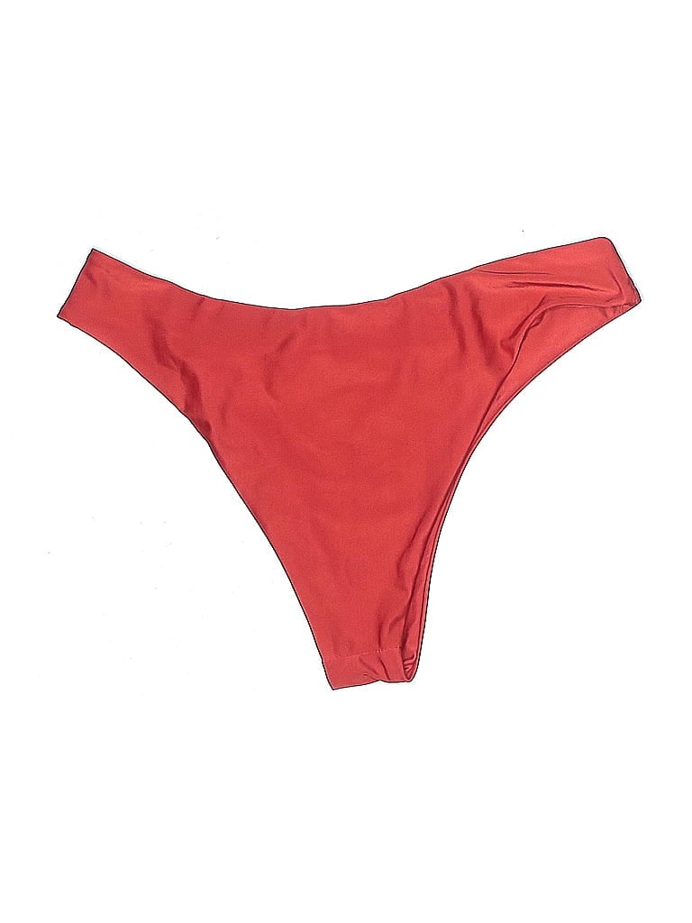 Zaful Solid Red Swimsuit Bottoms Size L - photo 1