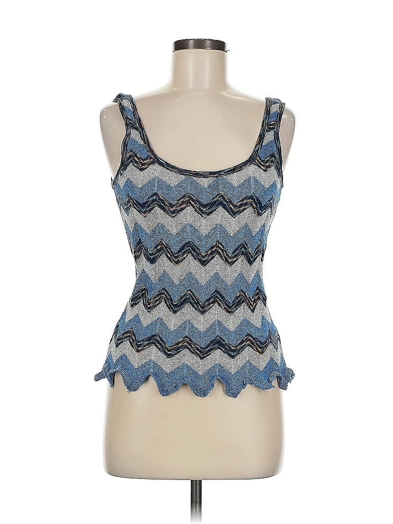 M Missoni Blue Sleeveless Top Size EU (IT) 42 / US 6 - photo 1
