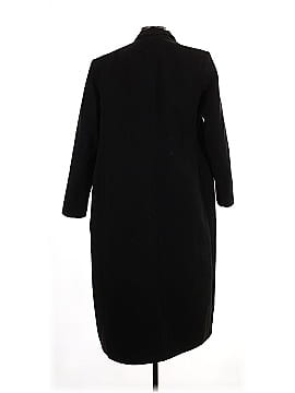 Zara 100% Polyester Black Coat Size L