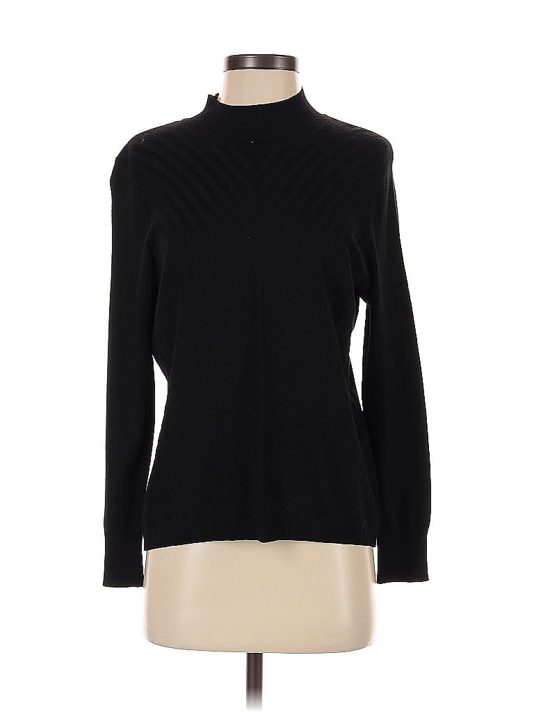 Pre-owned Allison Daley Turtleneck Sweater In Black