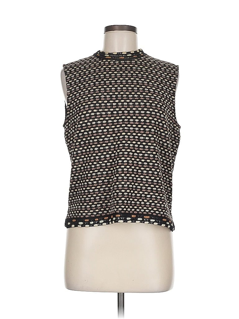 St. John Black Sleeveless T-Shirt Size M - photo 1