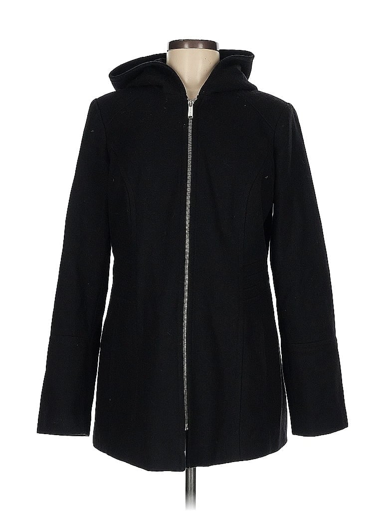 London Fog Solid Black Coat Size M - photo 1